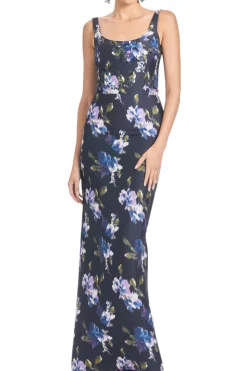 Lana Gown in Midnight Corsage