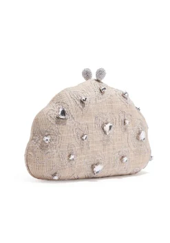 Lanai Raffia with Embroidered Hearts