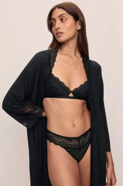 Lara Triangle Bralette in Black