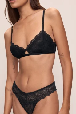 Lara Triangle Bralette in Black