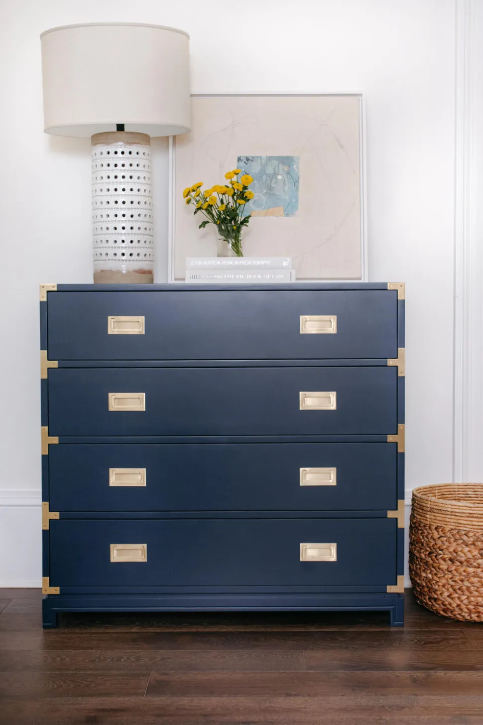 Large Carlyle Campaign Dresser in Navy