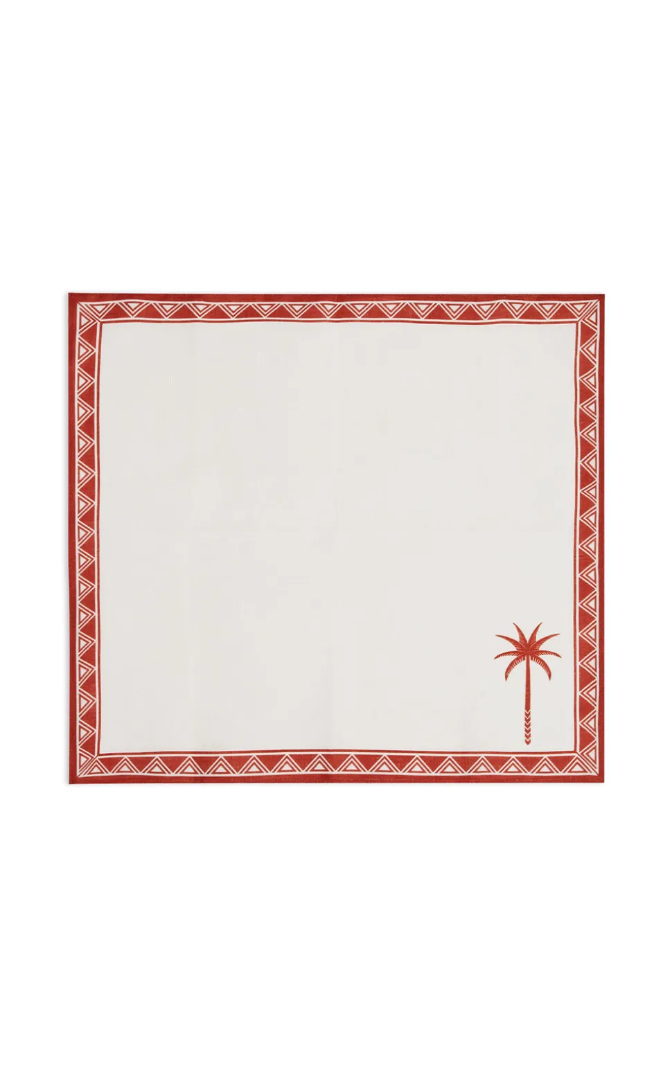 Large Napkins in Date Palms Napkin Mattone, Set of 2