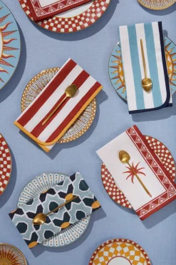 Large Napkins in Riviera Celeste Sky Blue, Set of 2