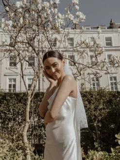 Large Polka Dot Midi Veil