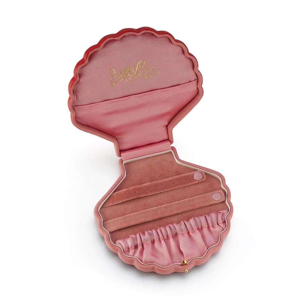 Large Shell Jewelry Storage Box in Pink