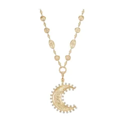 Large Southwestern Moon & Sun Necklace