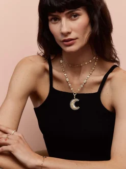 Large Southwestern Moon & Sun Necklace