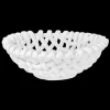 Large White Basketweave Bowl