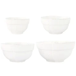 Lastra White Assorted Prepping Bowls, Set of 4