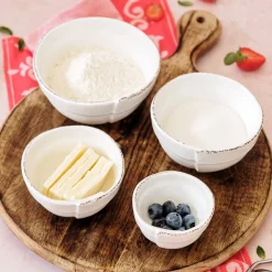 Lastra White Assorted Prepping Bowls, Set of 4