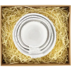 Lastra White Assorted Prepping Bowls, Set of 4