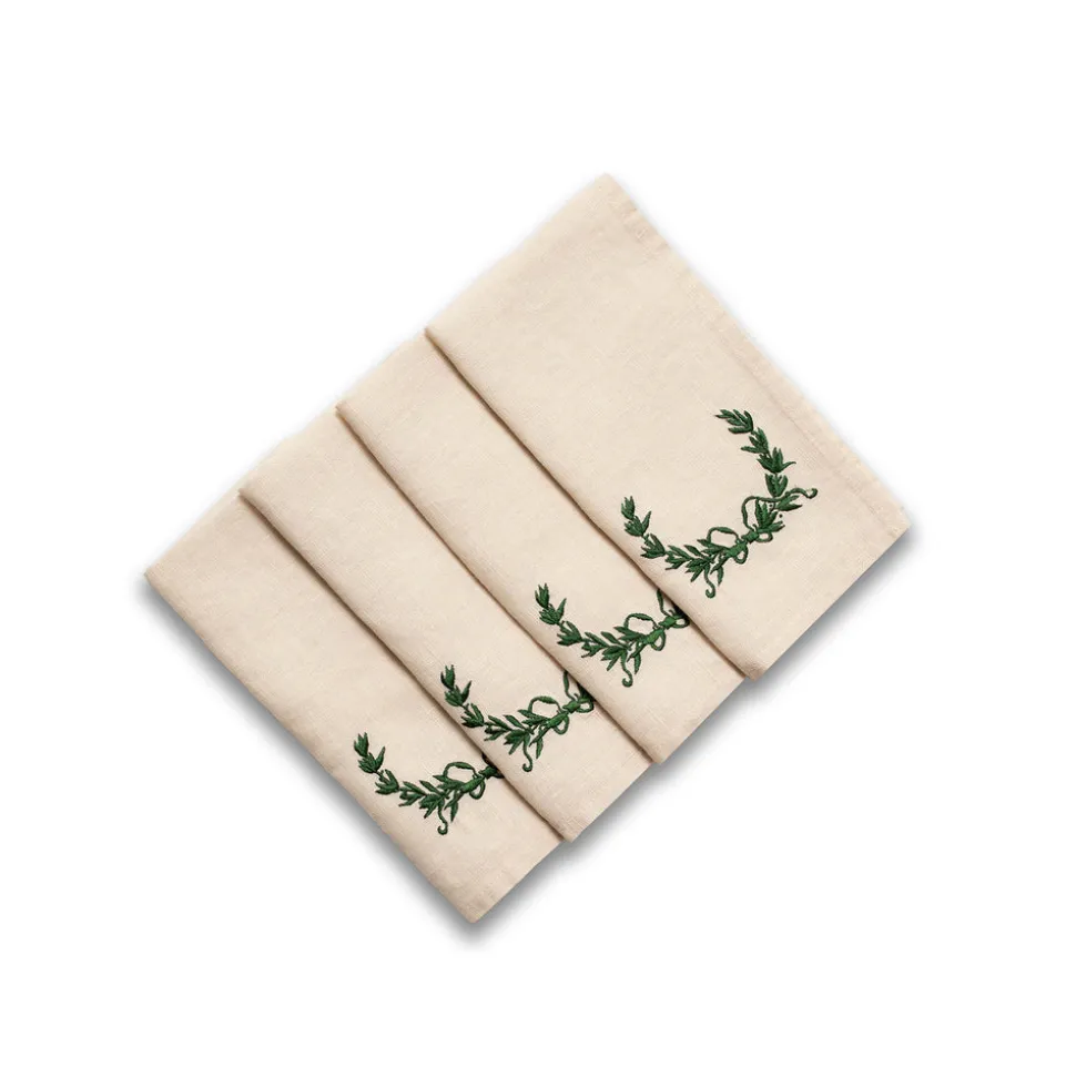 Laurel Embroidered Napkins