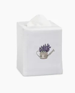 Lavender Watering Can Tissue Box Cover