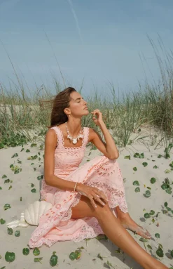 Le Bouquet Maxi Dress in Pink