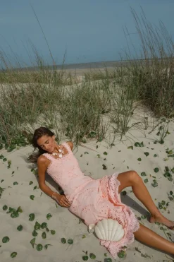 Le Bouquet Maxi Dress in Pink