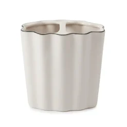 Le Marais Toothbrush Holder in White with Black Trim