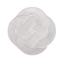 Le Panier Mystic Knot Dessert/Salad Plate in Whitewash