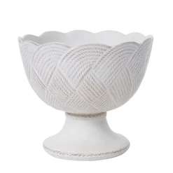 Le Panier Mystic Knot Footed Bowl in Whitewash