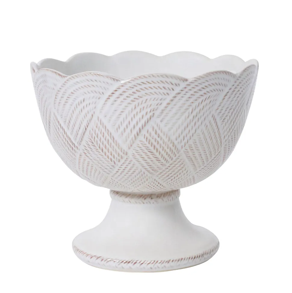 Le Panier Mystic Knot Footed Bowl in Whitewash