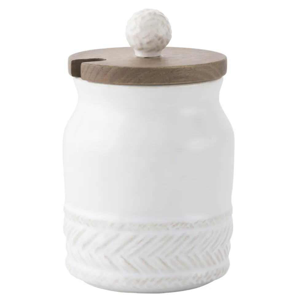 Le Panier Whitewash Sugar Pot