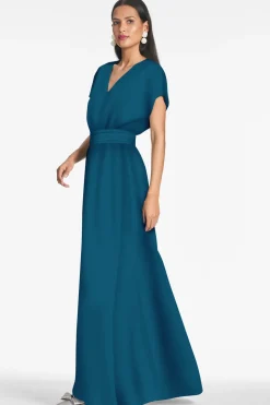 Leah Gown in Bottle Green