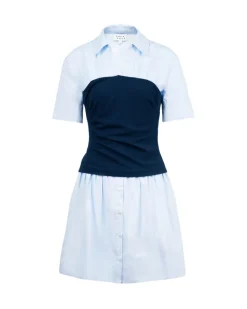 Leanne Dress in Oxford Blue & Maritime Blue