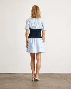 Leanne Dress in Oxford Blue & Maritime Blue