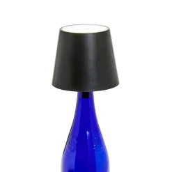 LED Touchable Black Lampshade with Bottle Stopper in Gift Box