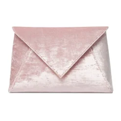 Lee Pouchet Large in Cherry Blossom Crushed Velvet