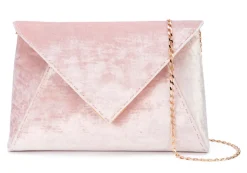 Lee Pouchet Large in Cherry Blossom Crushed Velvet