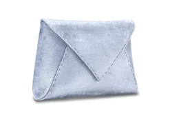 Lee Pouchet Large in Icy Blue Crushed Velvet