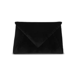 Lee Pouchet Small in Black Diamond Crushed Velvet