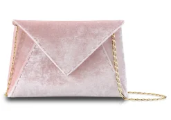 Lee Pouchet Small in Cherry Blossom Crushed Velvet