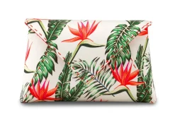 Lee Pouchet Small in Custom Birds of Paradise Satin