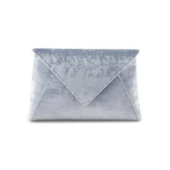 Lee Pouchet Small in Icy Blue Crushed Velvet