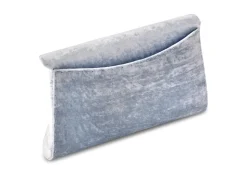 Lee Pouchet Small in Icy Blue Crushed Velvet