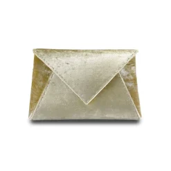 Lee Pouchet Small in Mirrored Gold Crushed Velvet