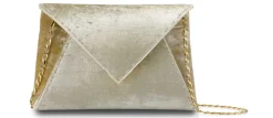 Lee Pouchet Small in Mirrored Gold Crushed Velvet