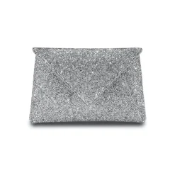 Lee Pouchet Small in Mirrored Silver Rock Swarovski Crystal