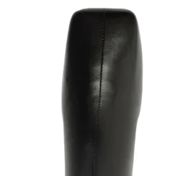 Leia Leather Bootie in Black