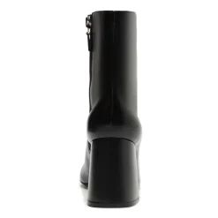 Leia Leather Bootie in Black