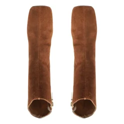 Leia Suede Bootie in Pecan Brown