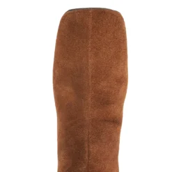 Leia Suede Bootie in Pecan Brown