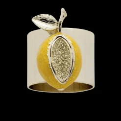 Lemon Napkin Rings, Set of Two