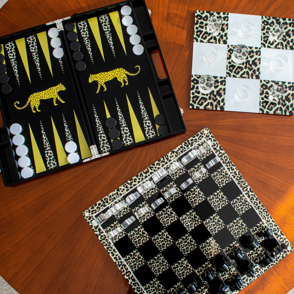 Leopard Backgammon Board