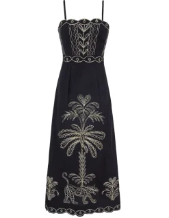 Leopard Nights Embroidery Rio Dress