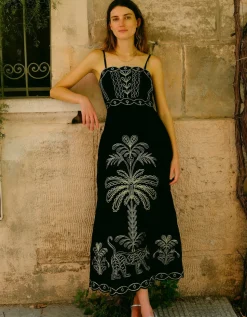 Leopard Nights Embroidery Rio Dress