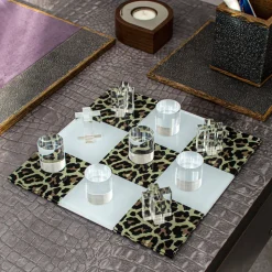 Leopard Tic Tac Toe Board