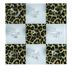 Leopard Tic Tac Toe Board