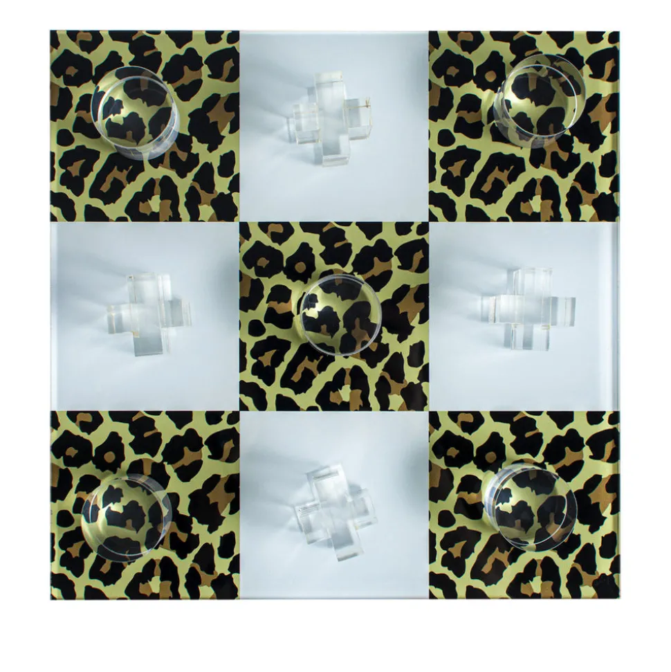 Leopard Tic Tac Toe Board